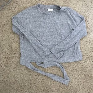 Lou & Grey Sweatshirt Tie Waist Detail